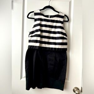 Dress Barn Black/White Striped Dress